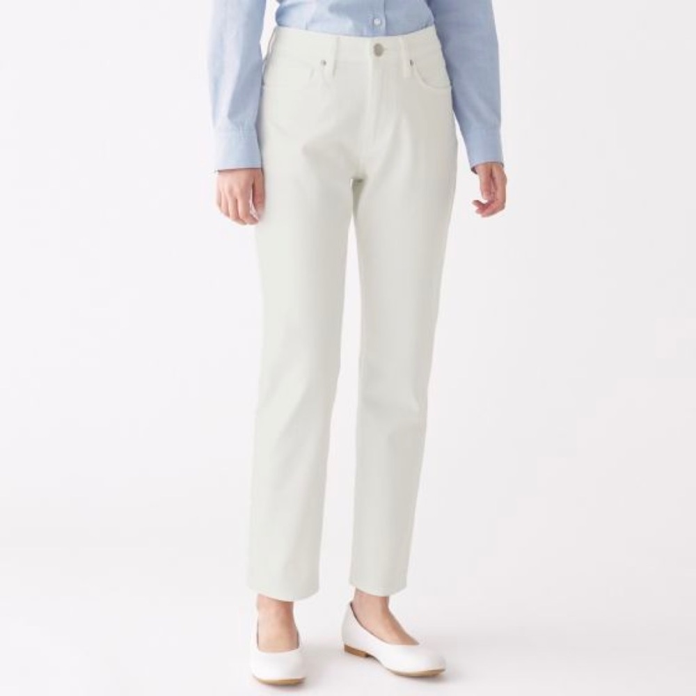 MUJI STRETCHY DENIM BOYFRIEND FIT PANTS 25